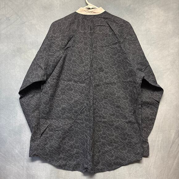 Boot Barn Henley Western Shirt Made in USA Design Country Rockabilly Long Sleeve - Picture 2 of 10